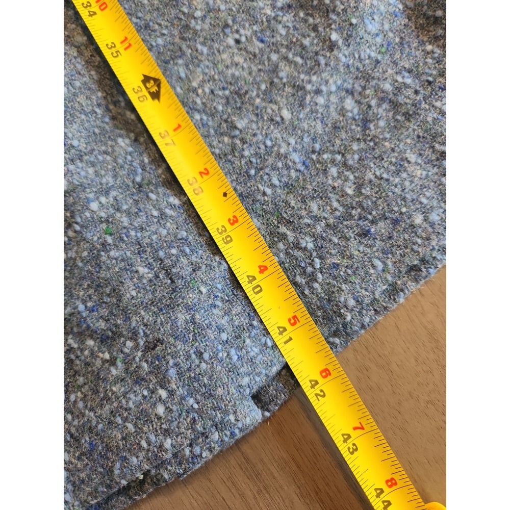 Vintage 1950s-60s Blue Tweed Wool Wiggle Dress Mid-Century Mod Pencil Sheath Sm - Picture 6 of 16